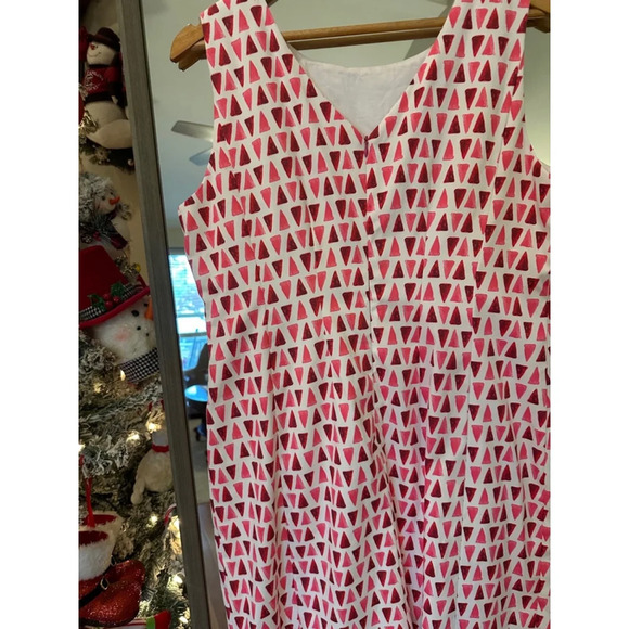 Jade sheath Dress, Size XL, Pink and Red - Picture 6 of 7